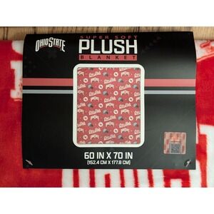 Ohio State Buckeyes Super Soft Plush Blanket 60 x 70 in Red College-NCAA Pegasus